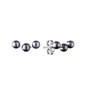 Cercei perle naturale negre si argint trilogy DiAmanti MS19403E_B-G (Argint 925‰ 0,55 g.)
